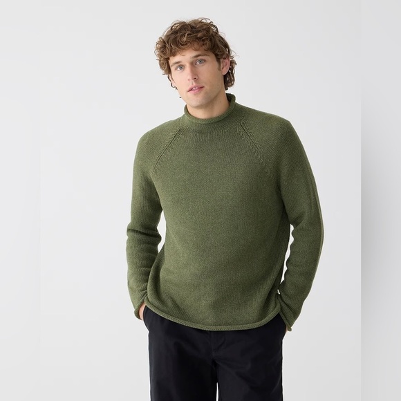EUC - Vintage 90’s J. Crew Oarsman Sweater - brown Heather - Size L - Picture 1 of 4